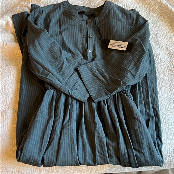 NWT! JENNI KAYNE Seersucker Shirt Dress in Ink - S - Picture 5 of 7